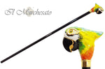 Carica l&#39;immagine nel visualizzatore di Gallery, A Walking Stick With Parrot Handle - il-marchesato
