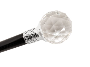 Majesty Swarovski Elements Crystal Ball Formal knobstick Cane - il-marchesato