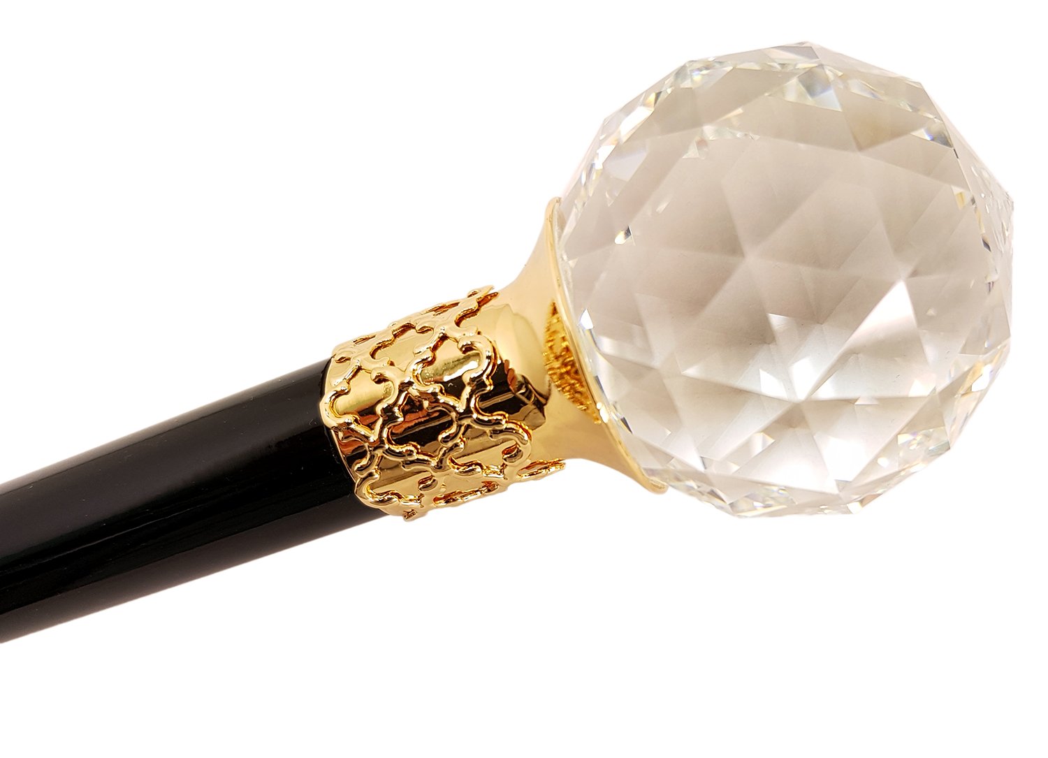 Majesty Swarovski Elements Crystal Ball Formal knobstick Cane - il-marchesato