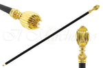 Carica l&#39;immagine nel visualizzatore di Gallery, Handmade Walking stick - Crystals and brass - il-marchesato

