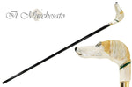 Carica l&#39;immagine nel visualizzatore di Gallery, Fantastic Hand-Enamelled on 24k Gold - Greyhound - il-marchesato
